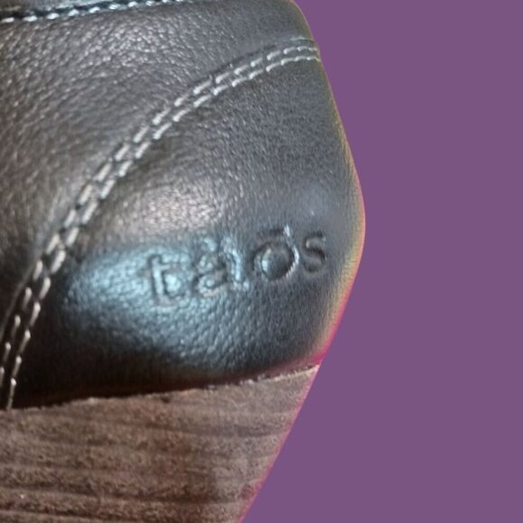 Taos Angel Mary Jane Black Leather With Strap Size 8 - Picture 6 of 16